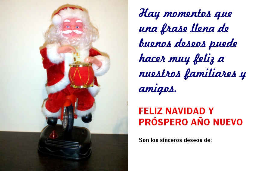 tarjeta navideña modelo 01